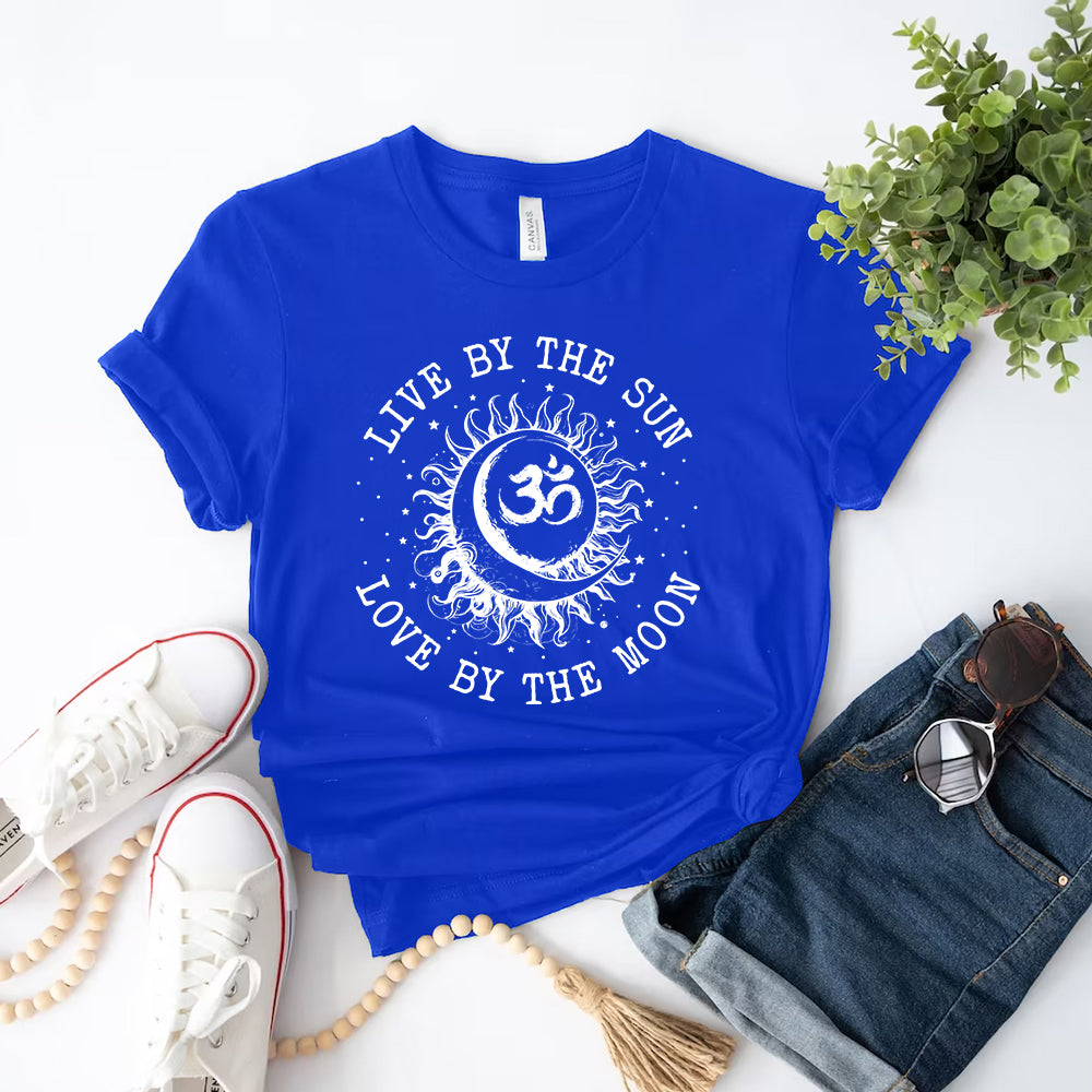 Live By Sun, Love By Moon Namaste Tee