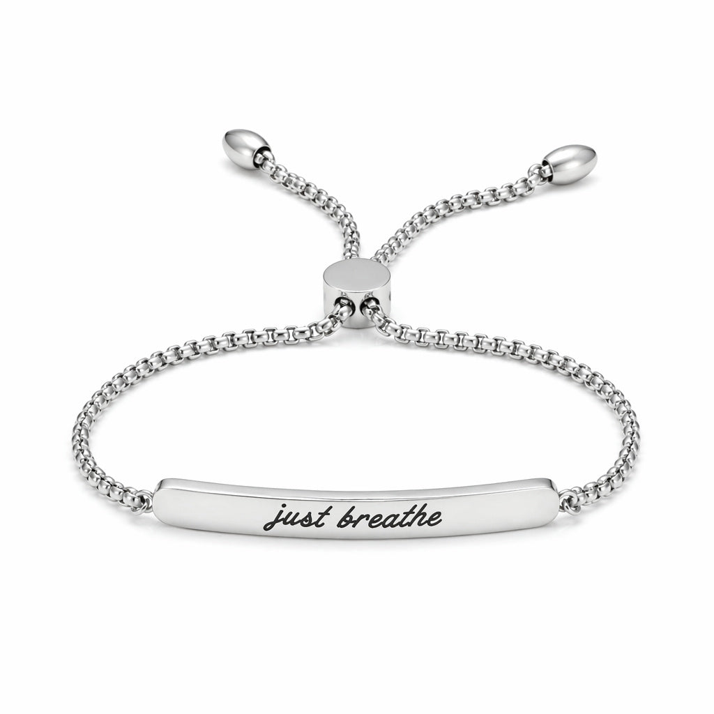Just Breathe Bar Bracelet