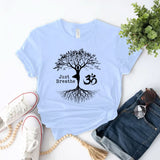 Just Breathe, Tree Of Life Inspirational Tee