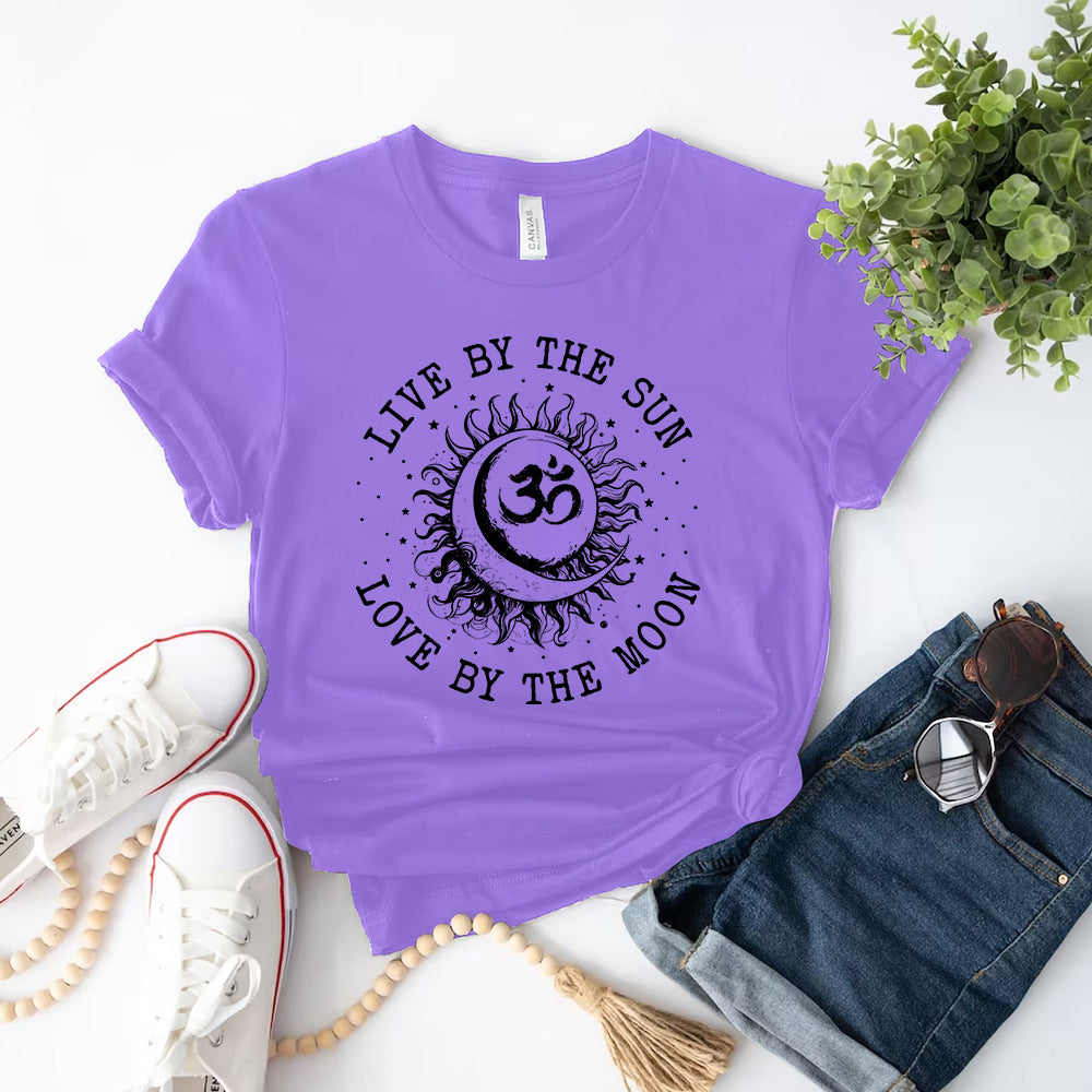 Live By Sun, Love By Moon Namaste Tee