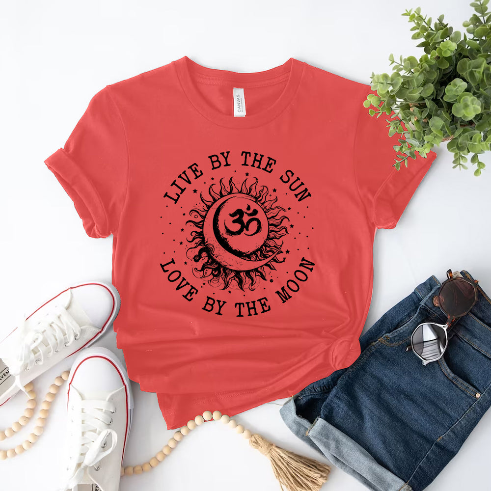 Live By Sun, Love By Moon Namaste Tee