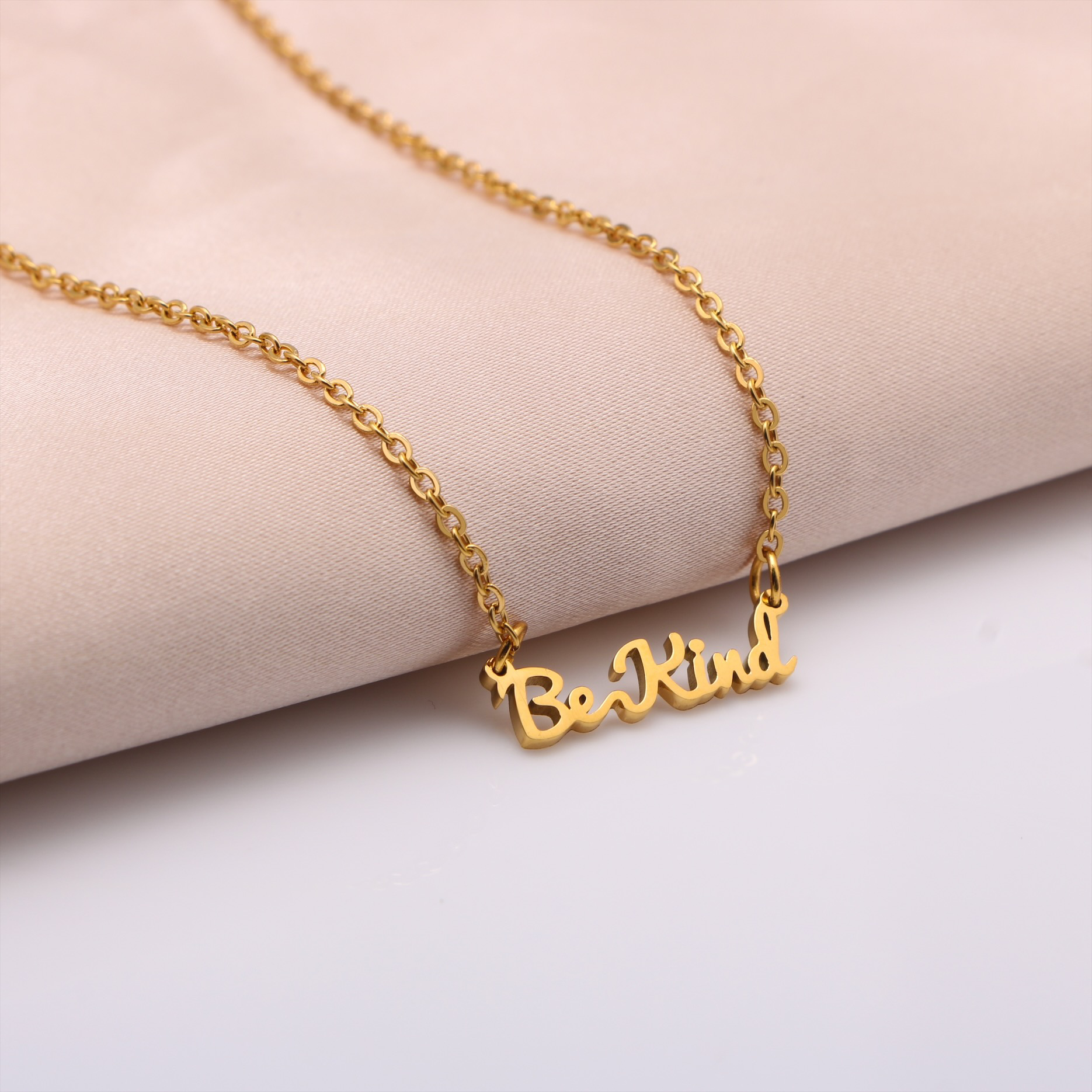 Be Kind - Golden Affirmation Necklace