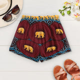 Red Feel Elephant Shorts