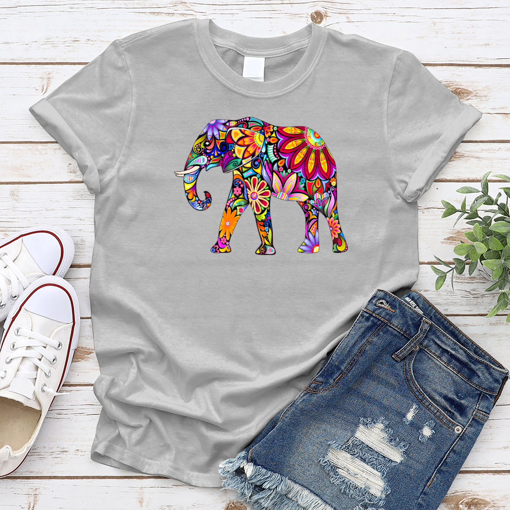 Flower Elephant T-Shirt