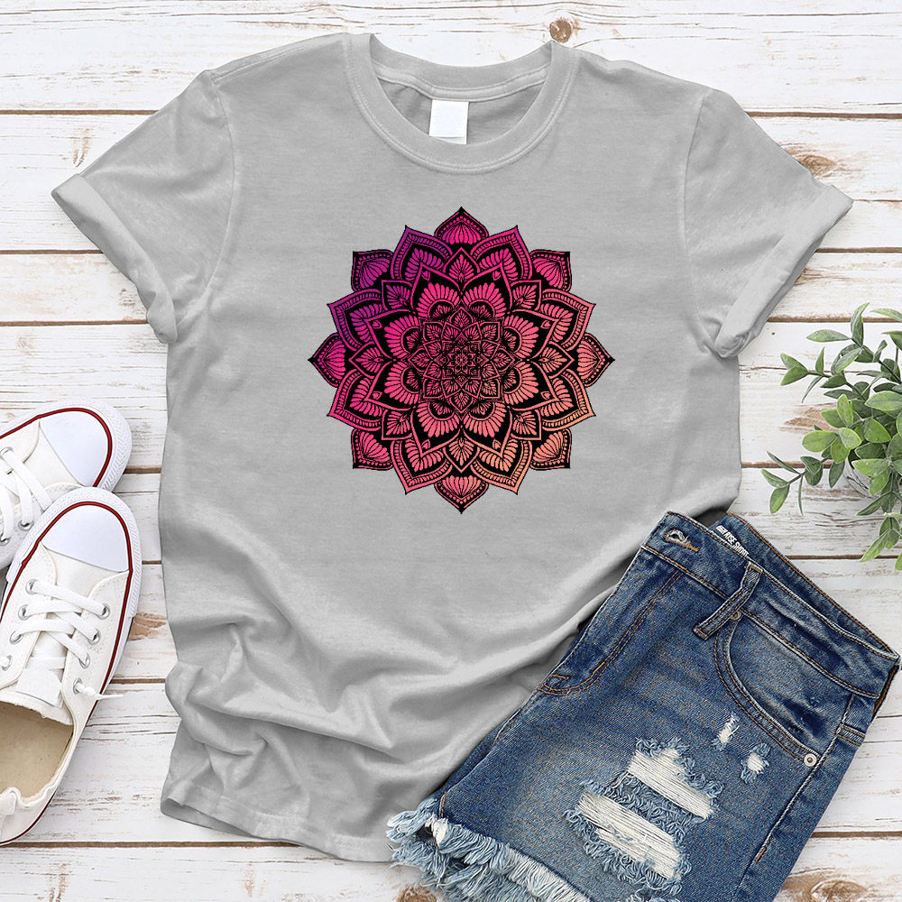 Purple Blossom Mandala T-Shirt