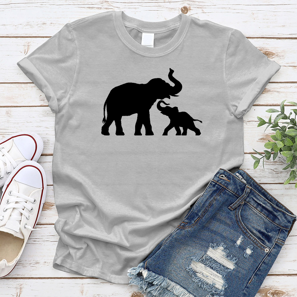 Mother & Child Elephant T-Shirt