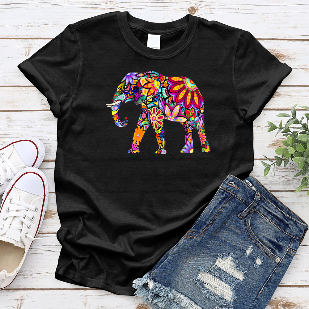 Flower Elephant T-Shirt