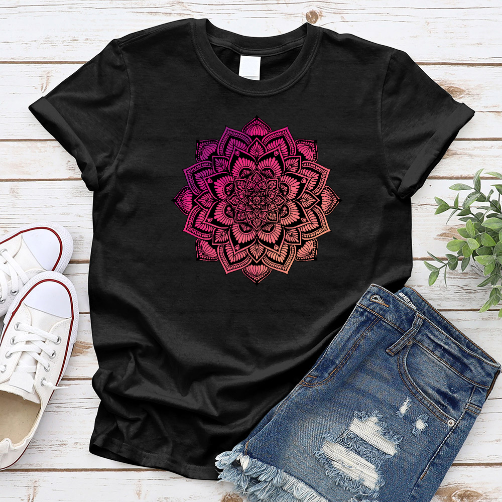 Purple Blossom Mandala T-Shirt