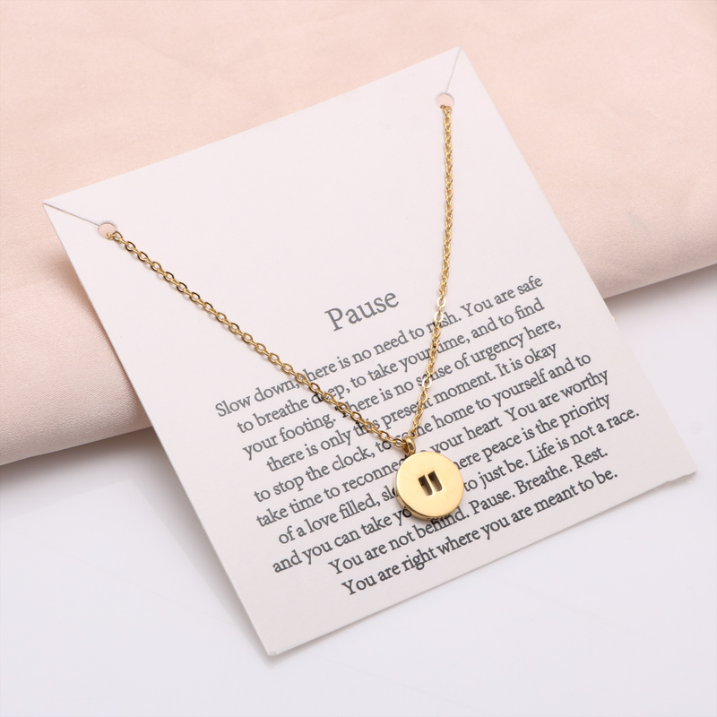 Pause - Affirmation Necklace