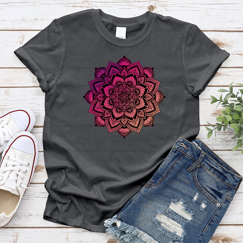 Purple Blossom Mandala T-Shirt