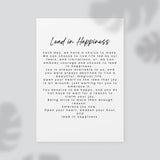 LEAD IN HAPPINESS