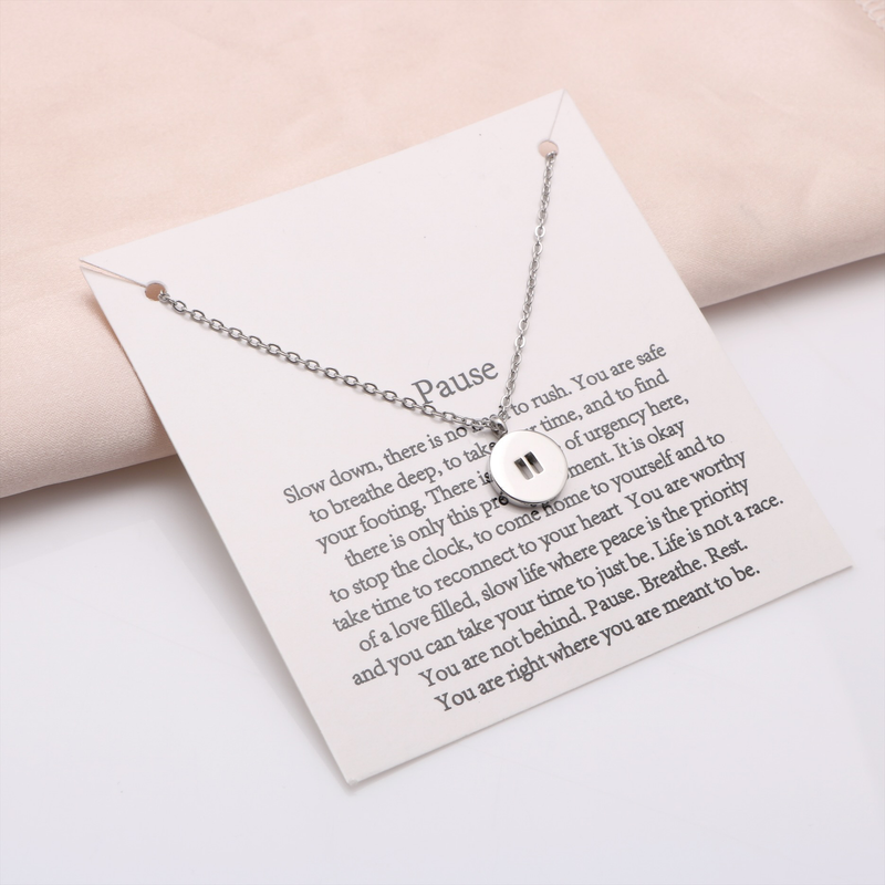 Pause - Affirmation Necklace