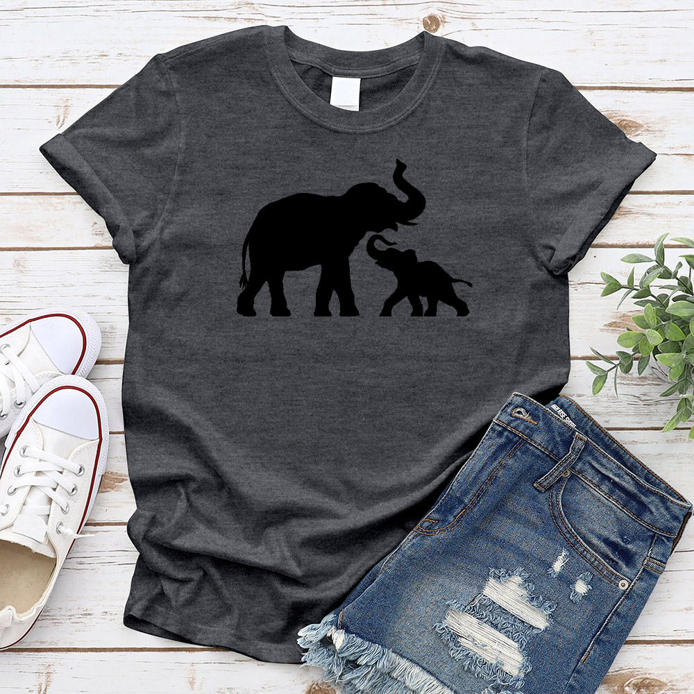 Mother & Child Elephant T-Shirt