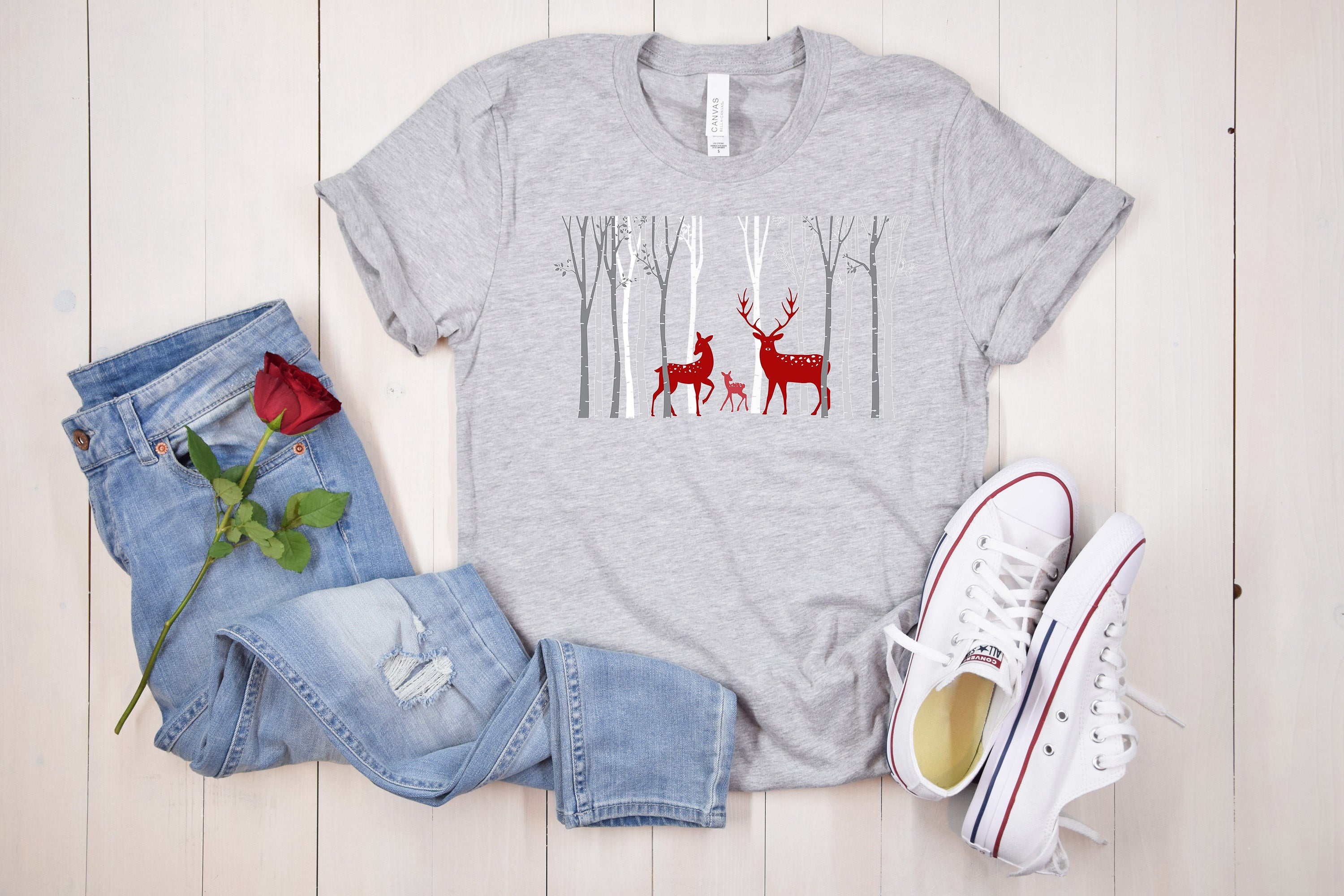 Deer Family T-shirt