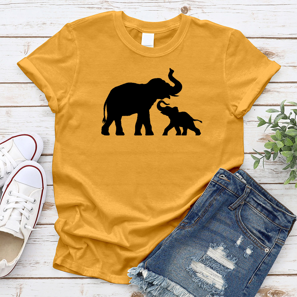 Mother & Child Elephant T-Shirt