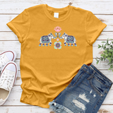 Colored Elephants Of Love T-shirt