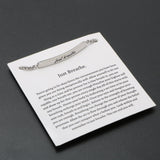 Just Breathe Affirmation Bracelet
