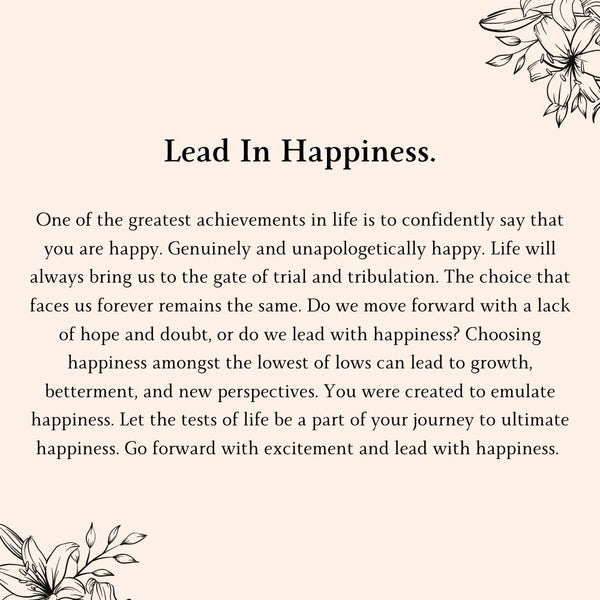 "Lead In Happiness" Bracelet