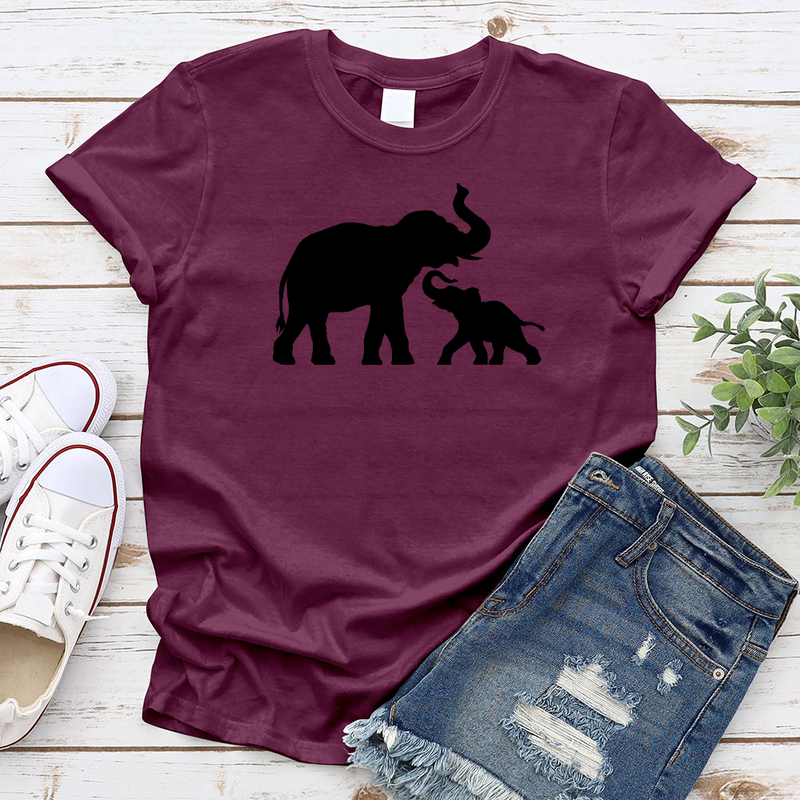 Mother & Child Elephant T-Shirt