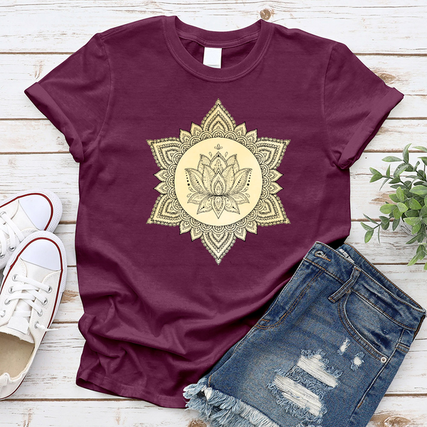 Spiritual Lotus Mandala T-Shirt