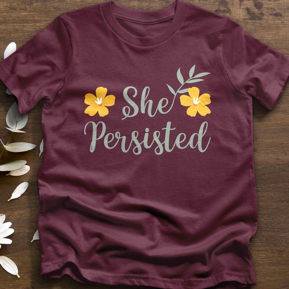 She Persisted Flower T-Shirt