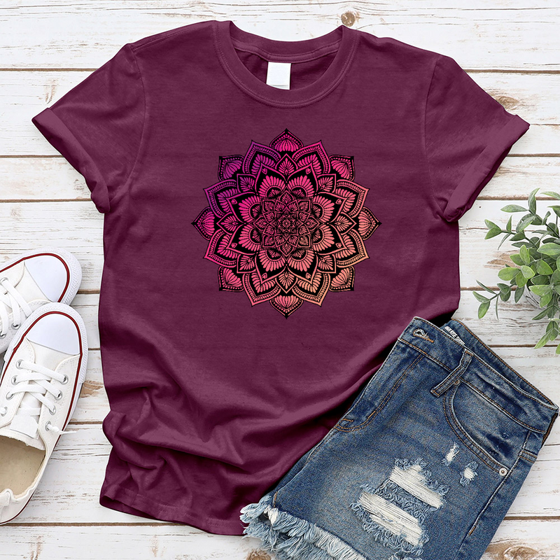 Purple Blossom Mandala T-Shirt