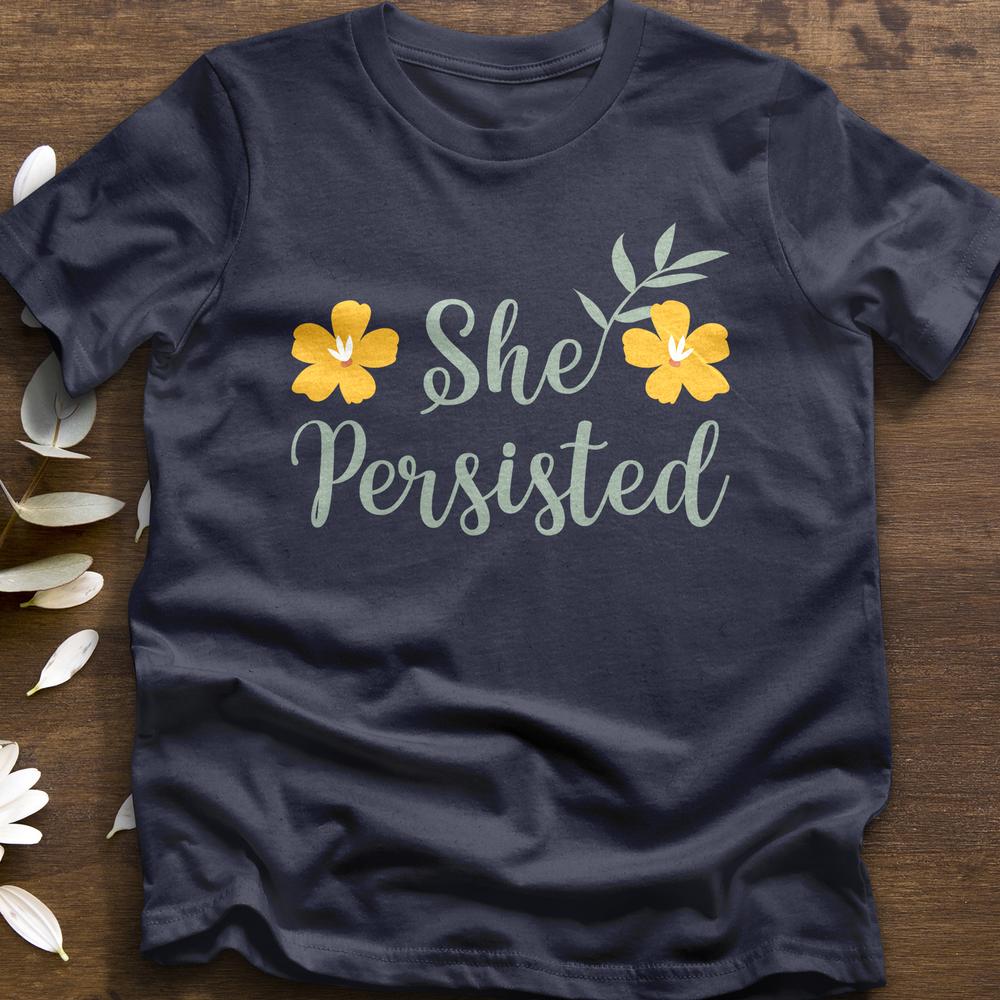 She Persisted Flower T-Shirt