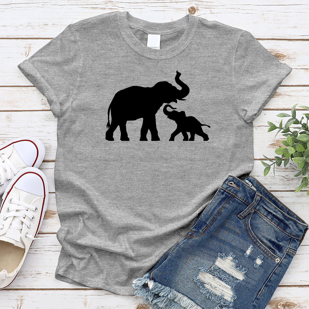 Mother & Child Elephant T-Shirt