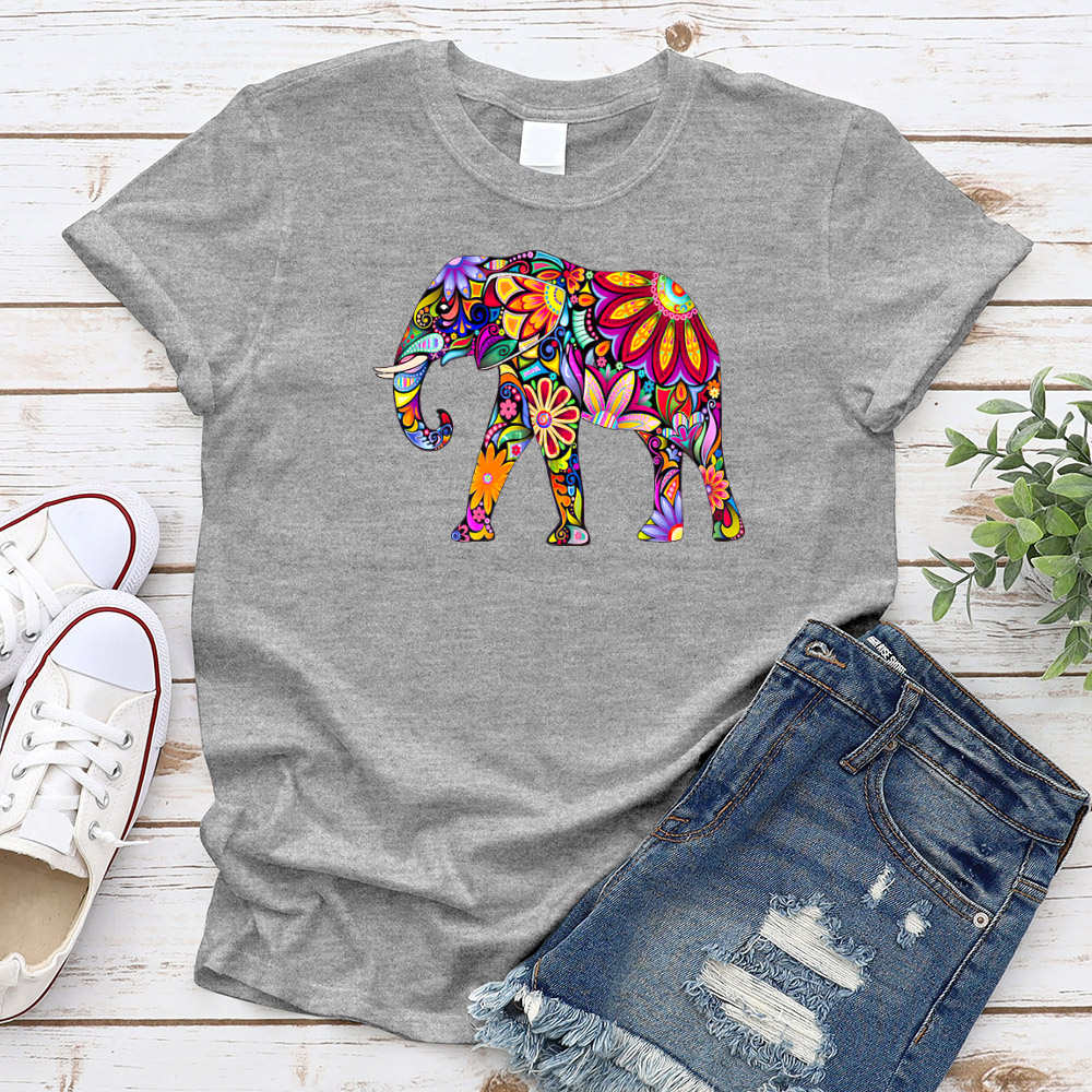 Flower Elephant T-Shirt