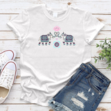 Colored Elephants Of Love T-shirt
