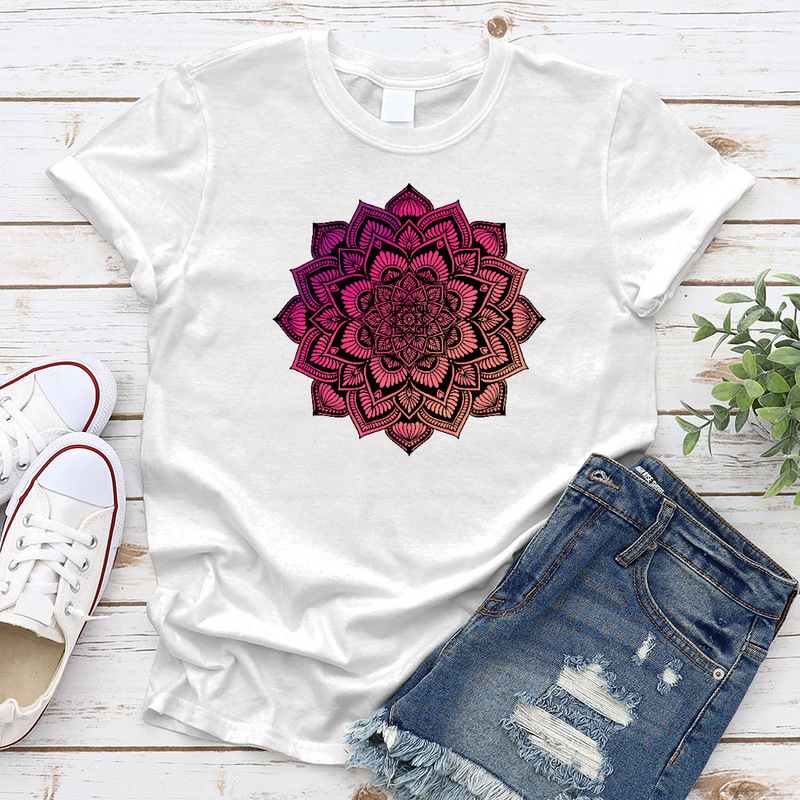 Purple Blossom Mandala T-Shirt