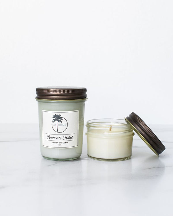 Les Creme Beachside Orchid Scent Coconut Wax Candle