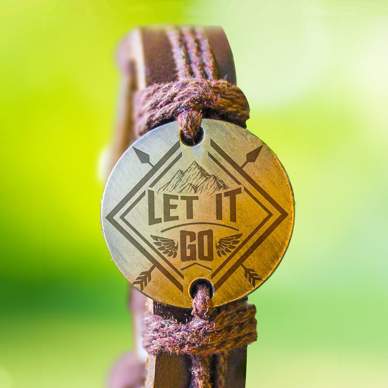 Let It Go Leather Bracelet