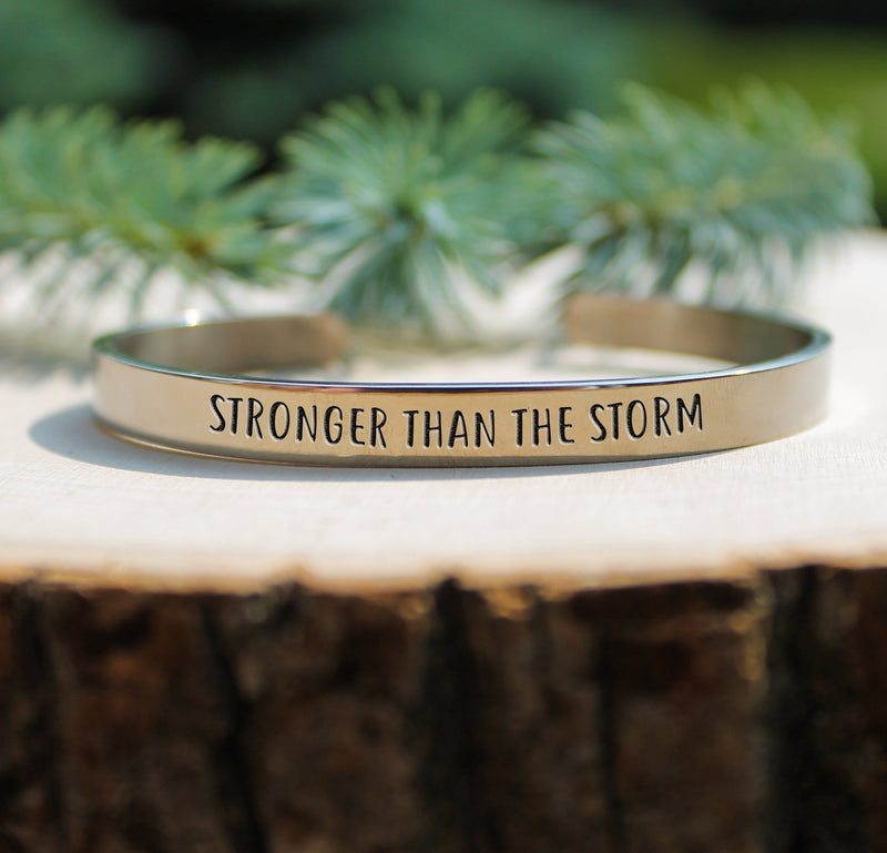 Stronger Than The Storm Cuff Bracelet