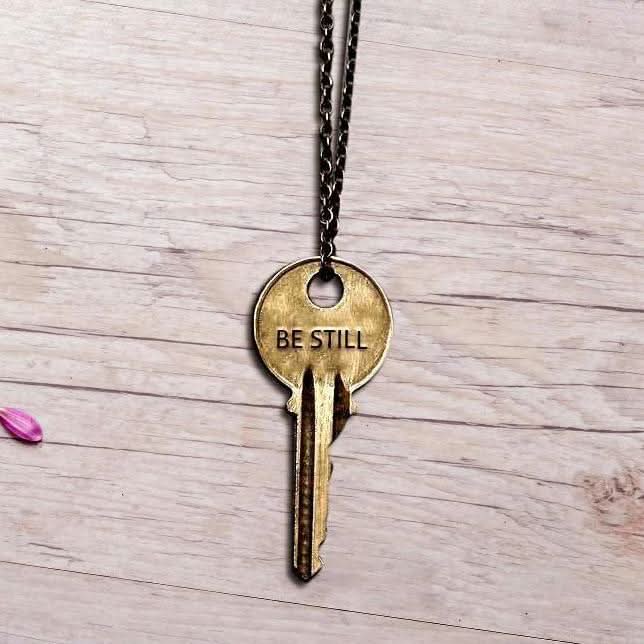 The Be Still Key Necklace